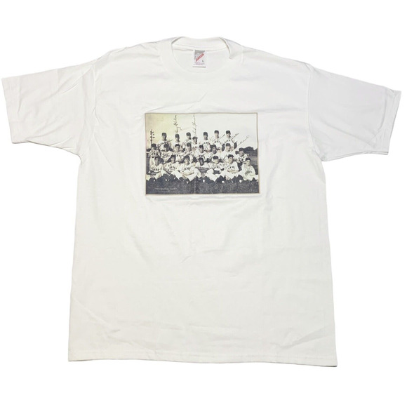 1950 Trenton Giants Graphic Print T Shirt Jerzees White Size Large MLB Team - Picture 1 of 5